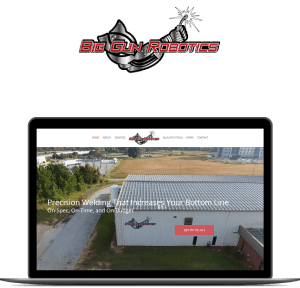 Screenshot of the Big Gun Robotics Website - Web Design, Web Development, and SEO